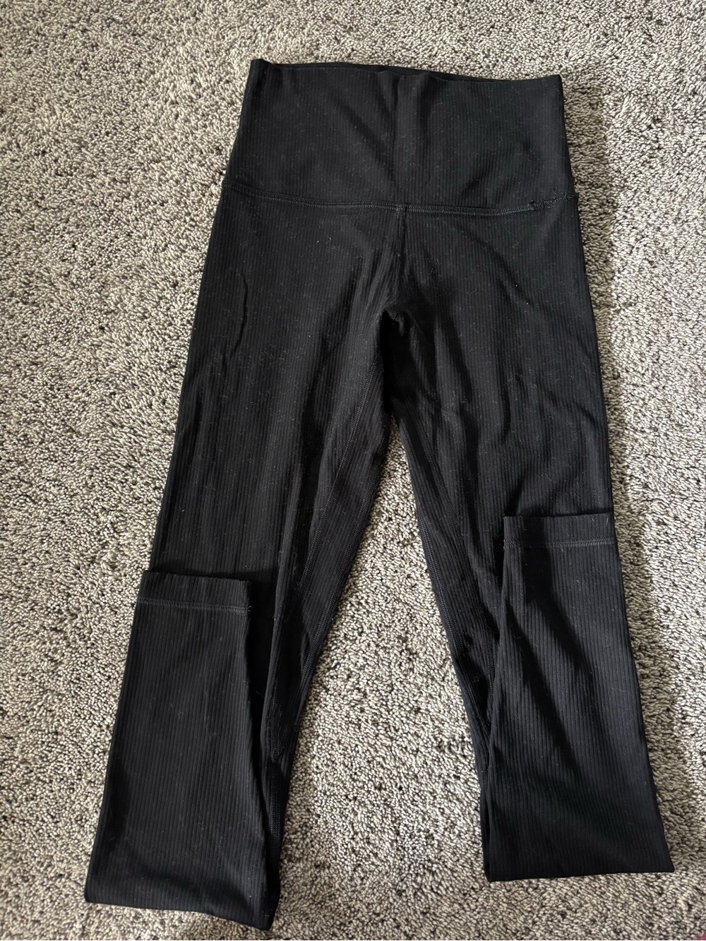 Lululemon Ribbed Black Leggings